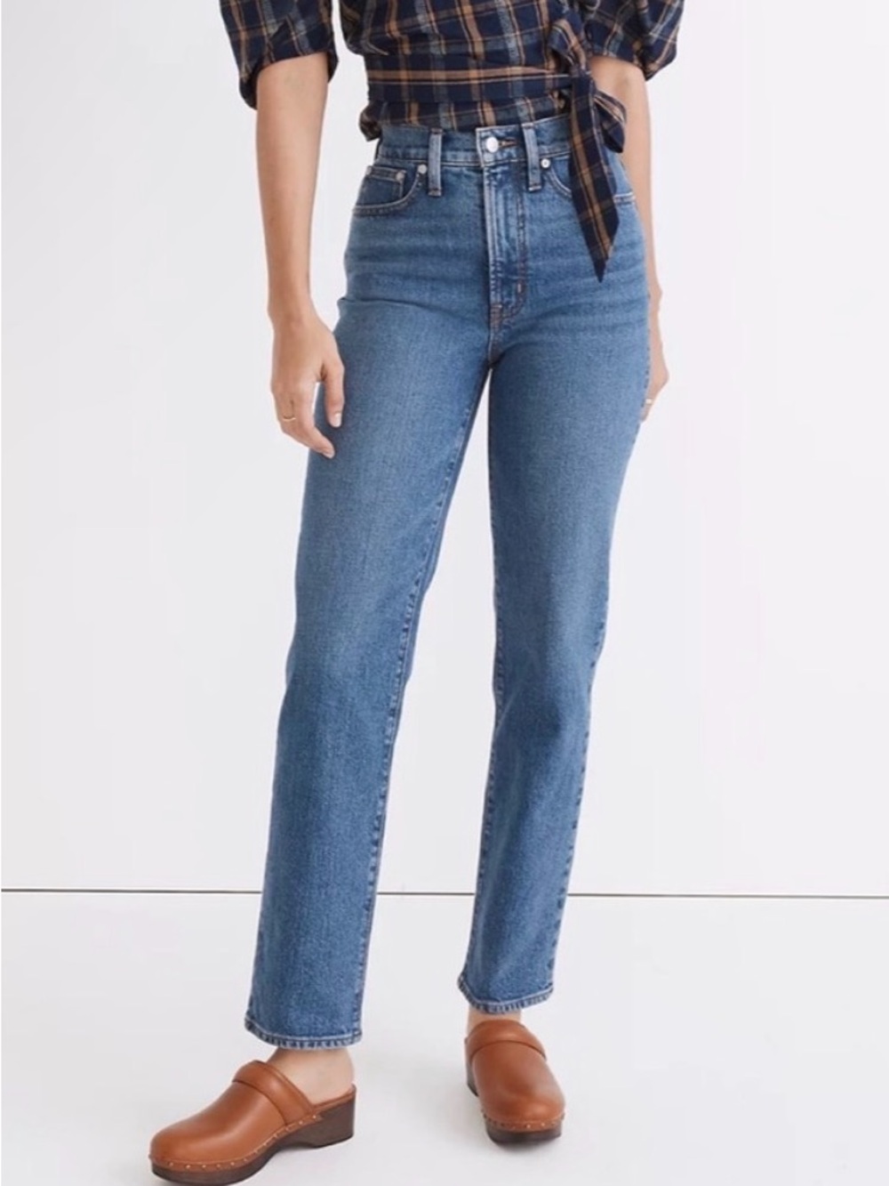 Madewell The Perfect Vintage High-Rise Straight Leg Jeans - Excellent Condition